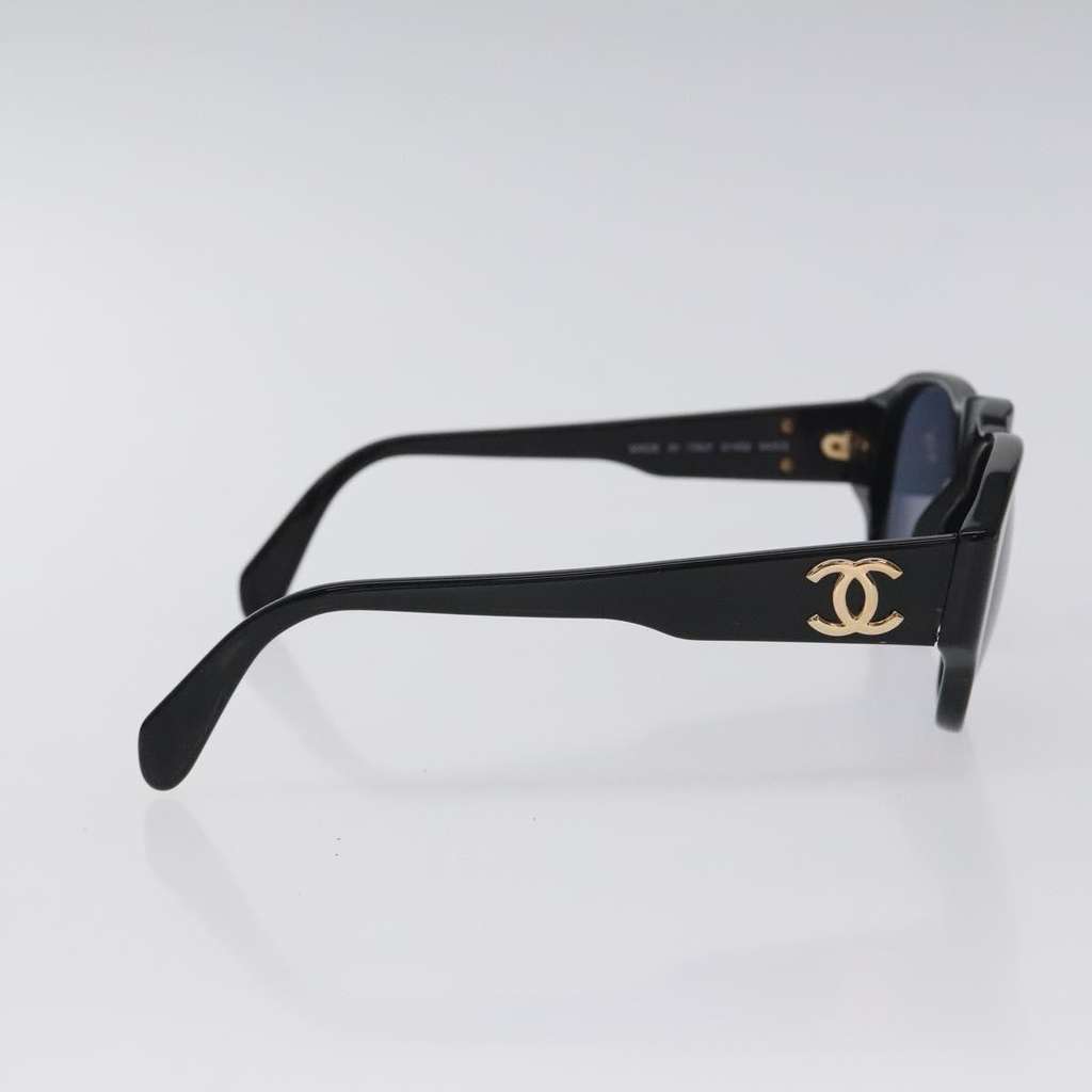 Chanel CHANEL Logo Sunglasses Eye Wear Black Plastic Good condition - Model View