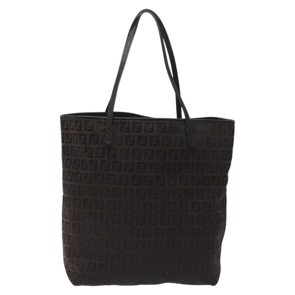 Fendi Zucchino Black Canvas Good condition - Back View