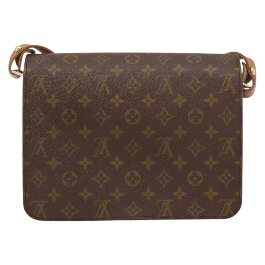 Louis Vuitton Cartouchiere Handbag Brown Canvas Good condition - Back View