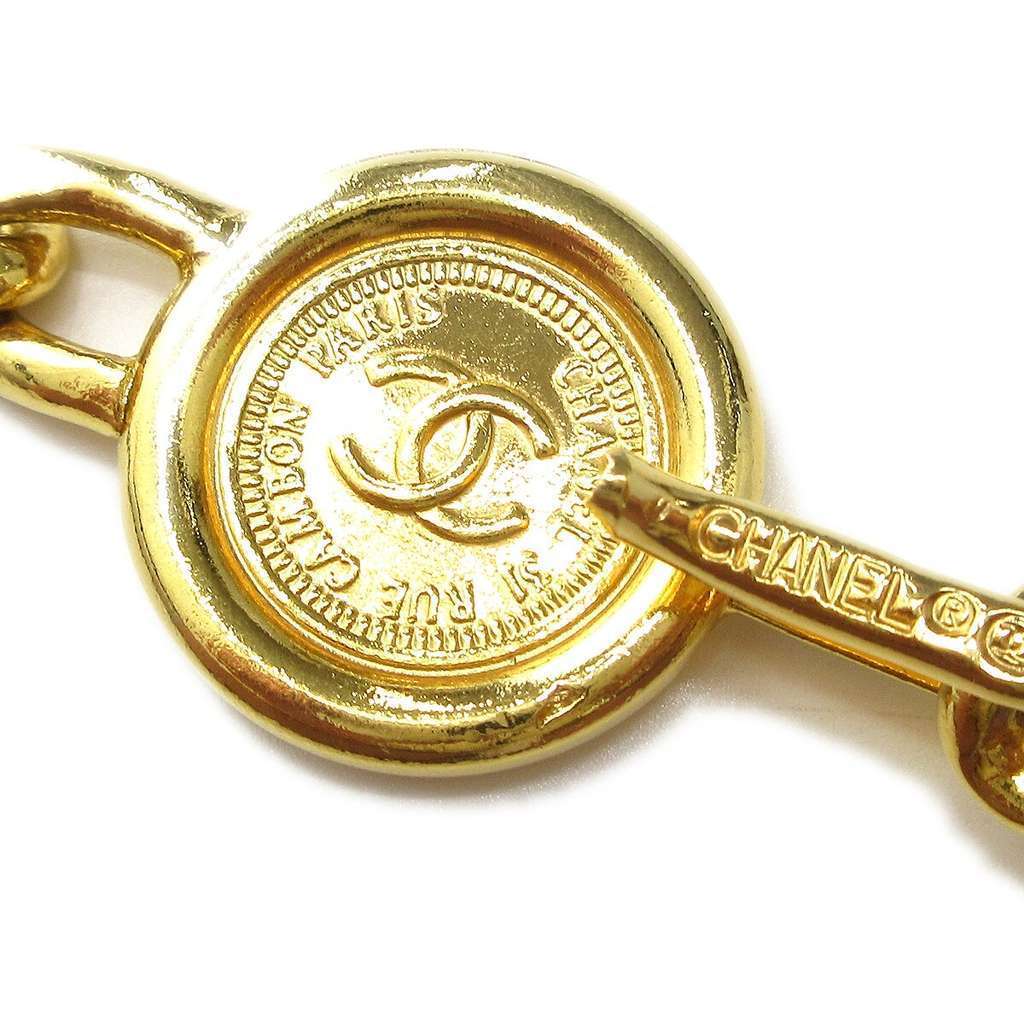 Chanel CC Medallion Chain Belt Gold Good condition - Back View