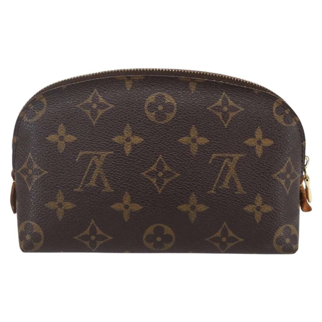 Louis Vuitton Cosmetic Pouch Brown Canvas Good condition - Back View