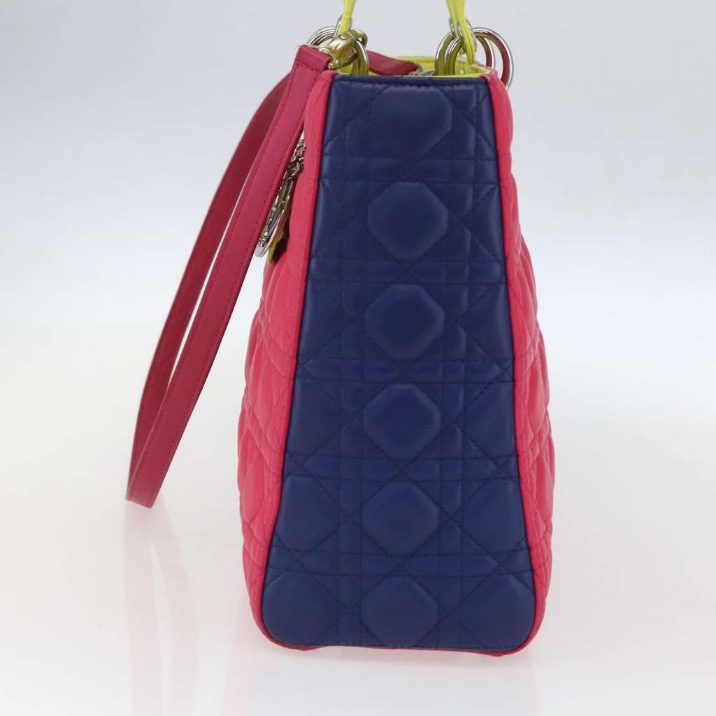 Christian Dior Lady cannage Pink Leather Good condition - Model View