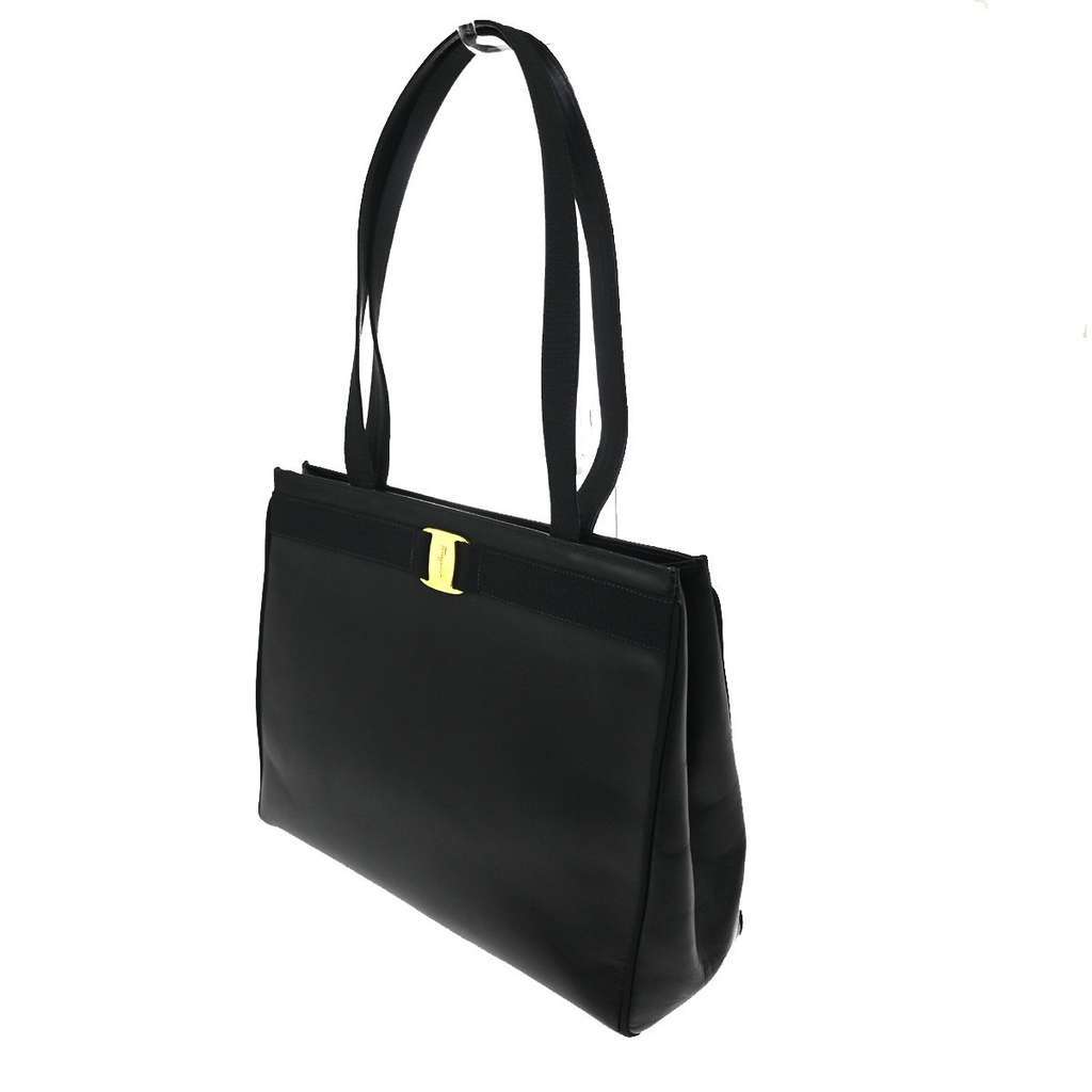 Salvatore Ferragamo Vala tote Black Leather Good condition - Inside View