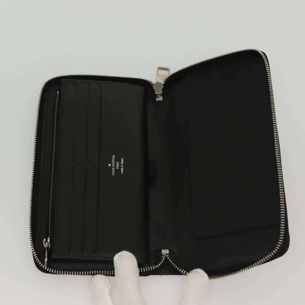 Louis Vuitton Zippy Organizer Black Canvas Good condition - Box View
