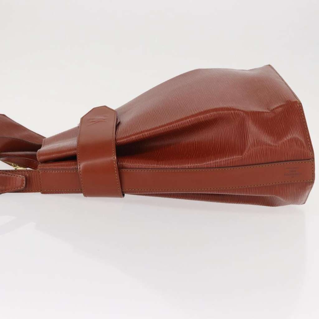 Louis Vuitton Vintage Sac d'Epaule Handbag Brown Leather Good condition - Model View