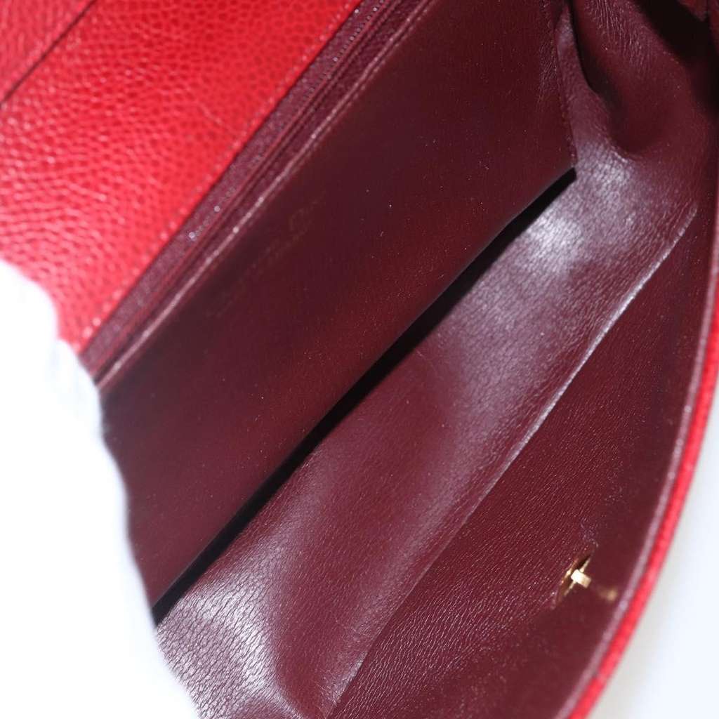 Christian Dior Vintage Shoulder Bag Red Leather Good condition - Box View