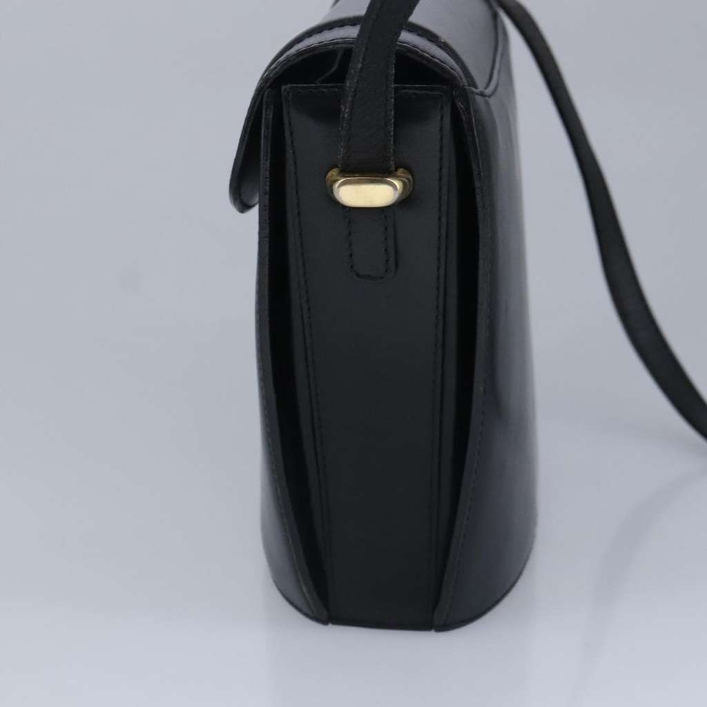 Bally Vintage Shoulder Bag Black Leather Good condition - Model View