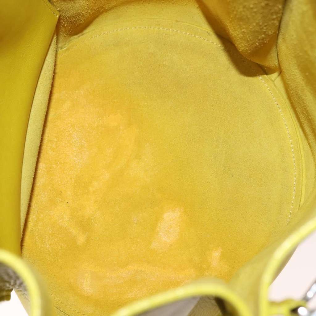 Celine Long Strap Big Bag Bucket Yellow Leather Good condition - Box View