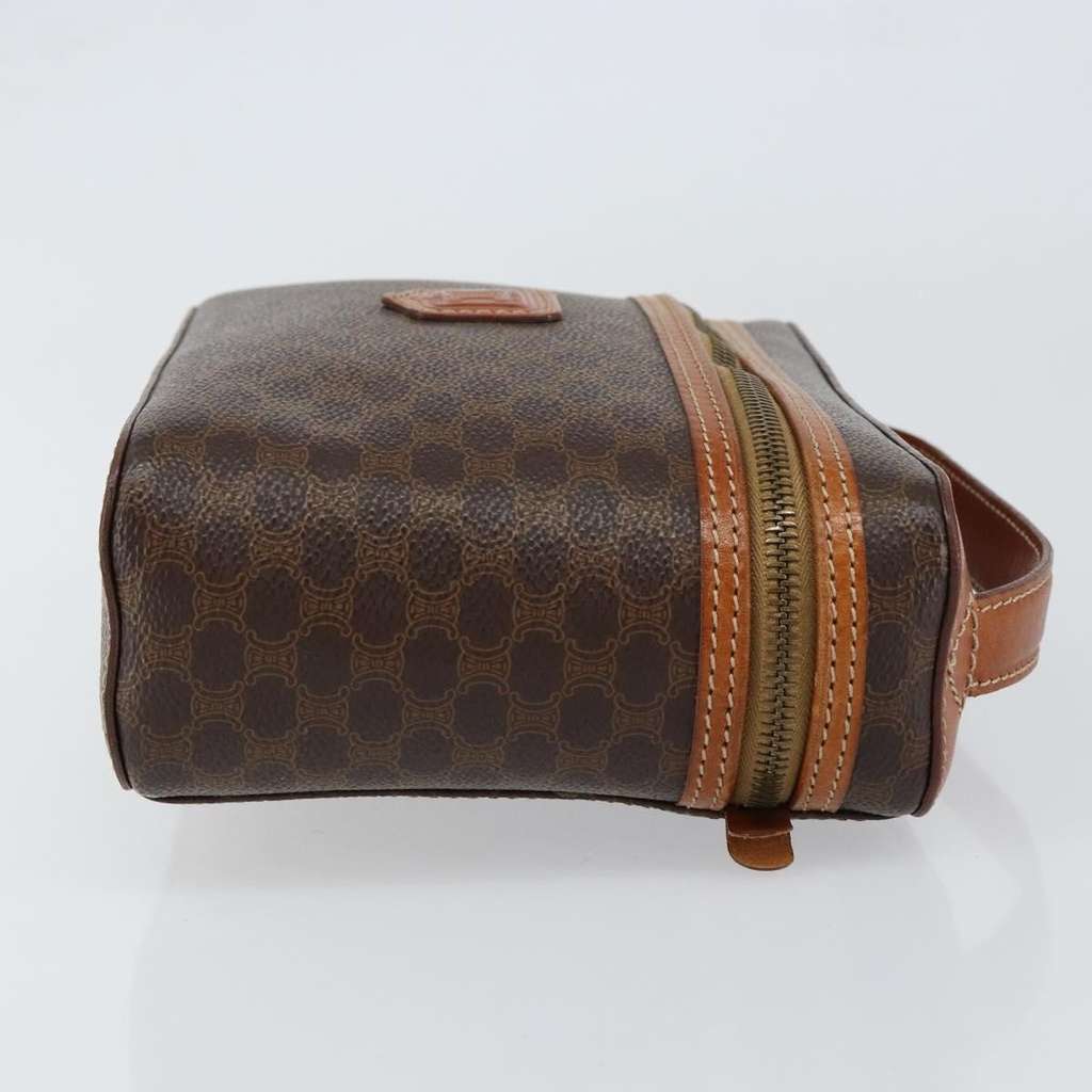 Celine Macadam Vanity Bag Brown Canvas Good condition - Inside View