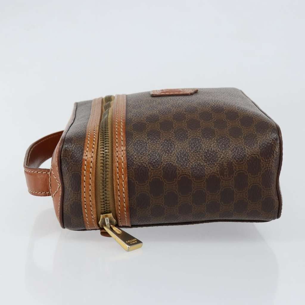 Celine Macadam Vanity Bag Brown Canvas Good condition - Model View