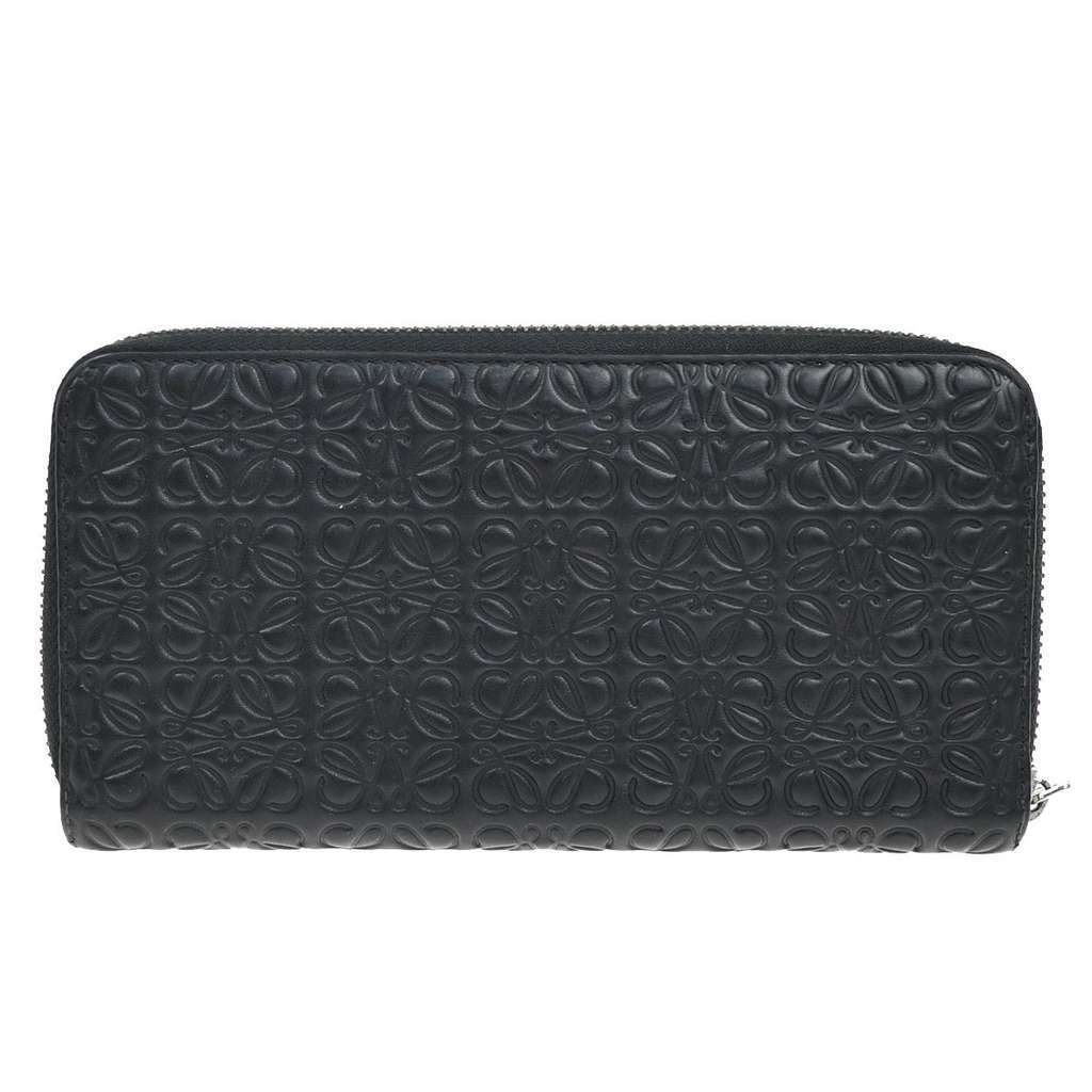 Loewe Anagram Wallet Black Leather Good condition - Back View