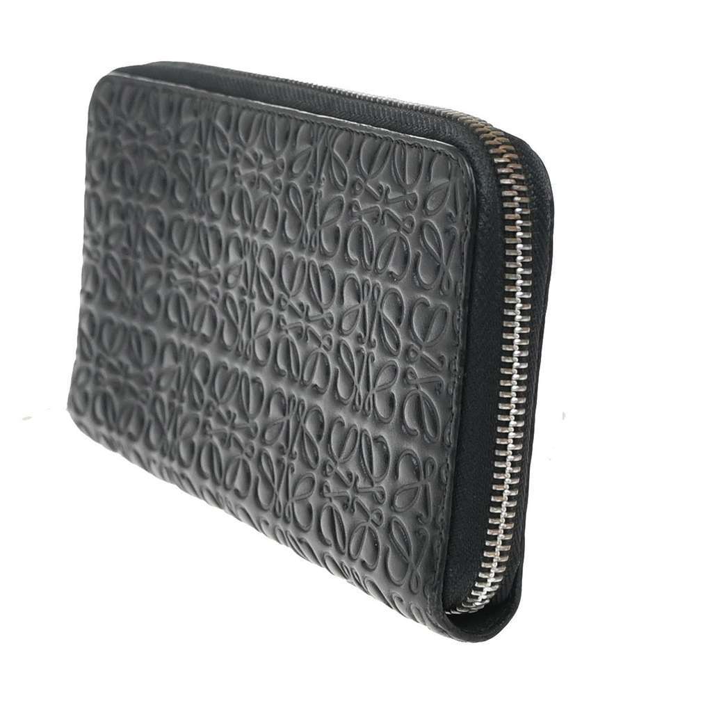 Loewe Anagram Wallet Black Leather Good condition - Inside View