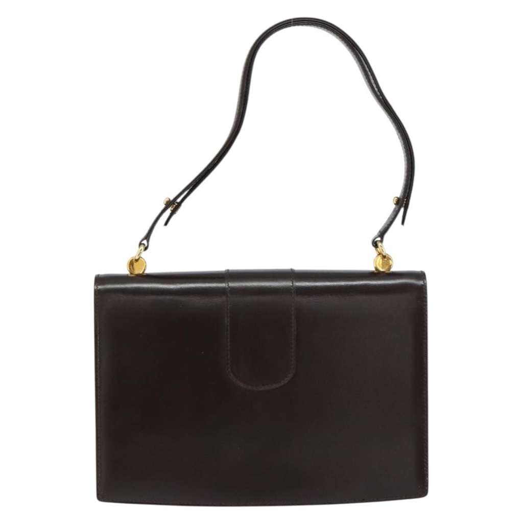 Gucci Vintage Shoulder Bag Brown Leather Good condition - Back View