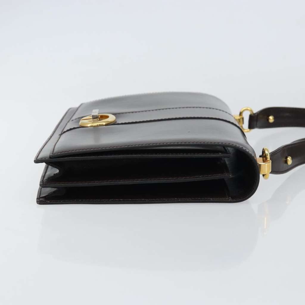 Gucci Vintage Shoulder Bag Brown Leather Good condition - Inside View