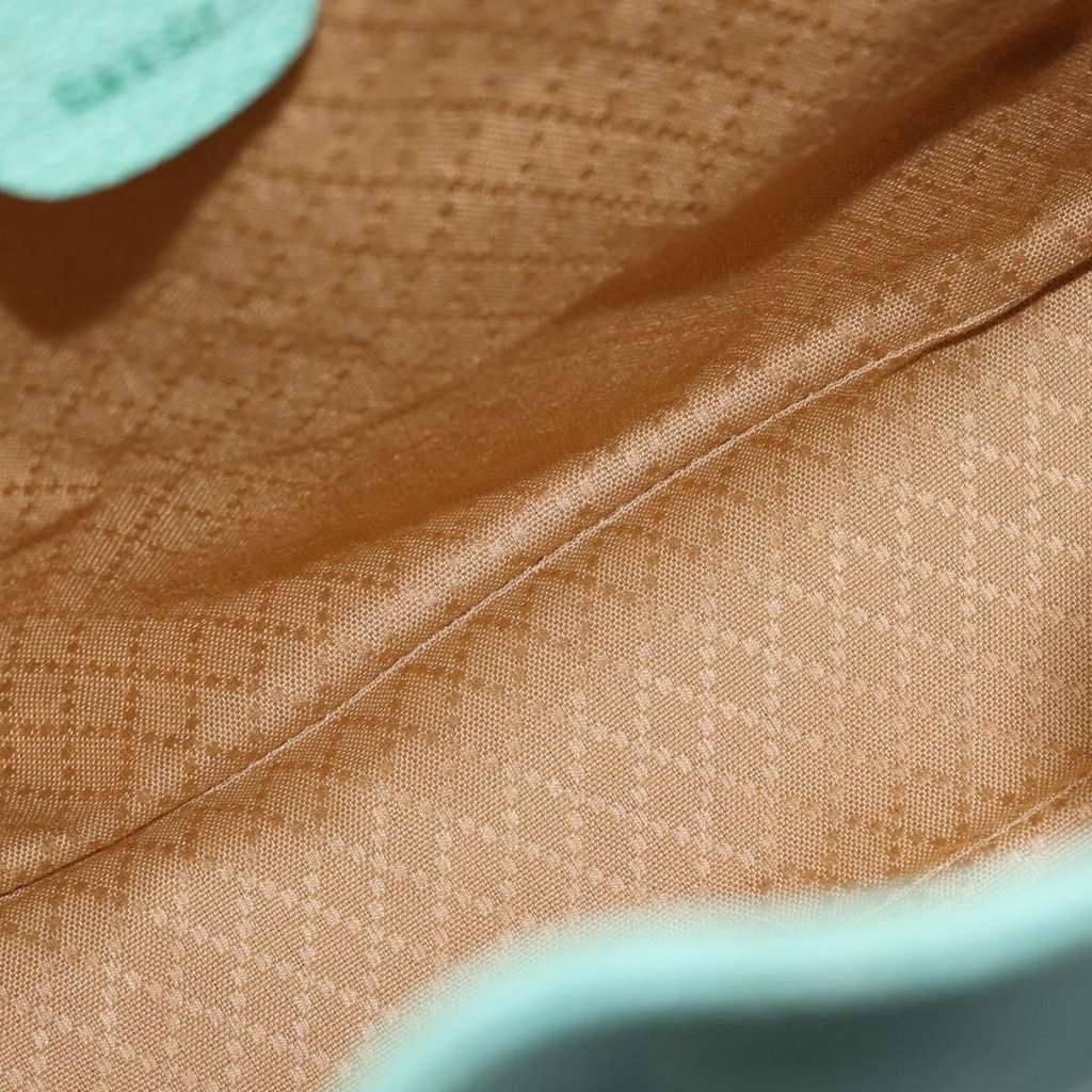 Gucci Vintage Bamboo Backpack Green Suede Fair condition - Box View