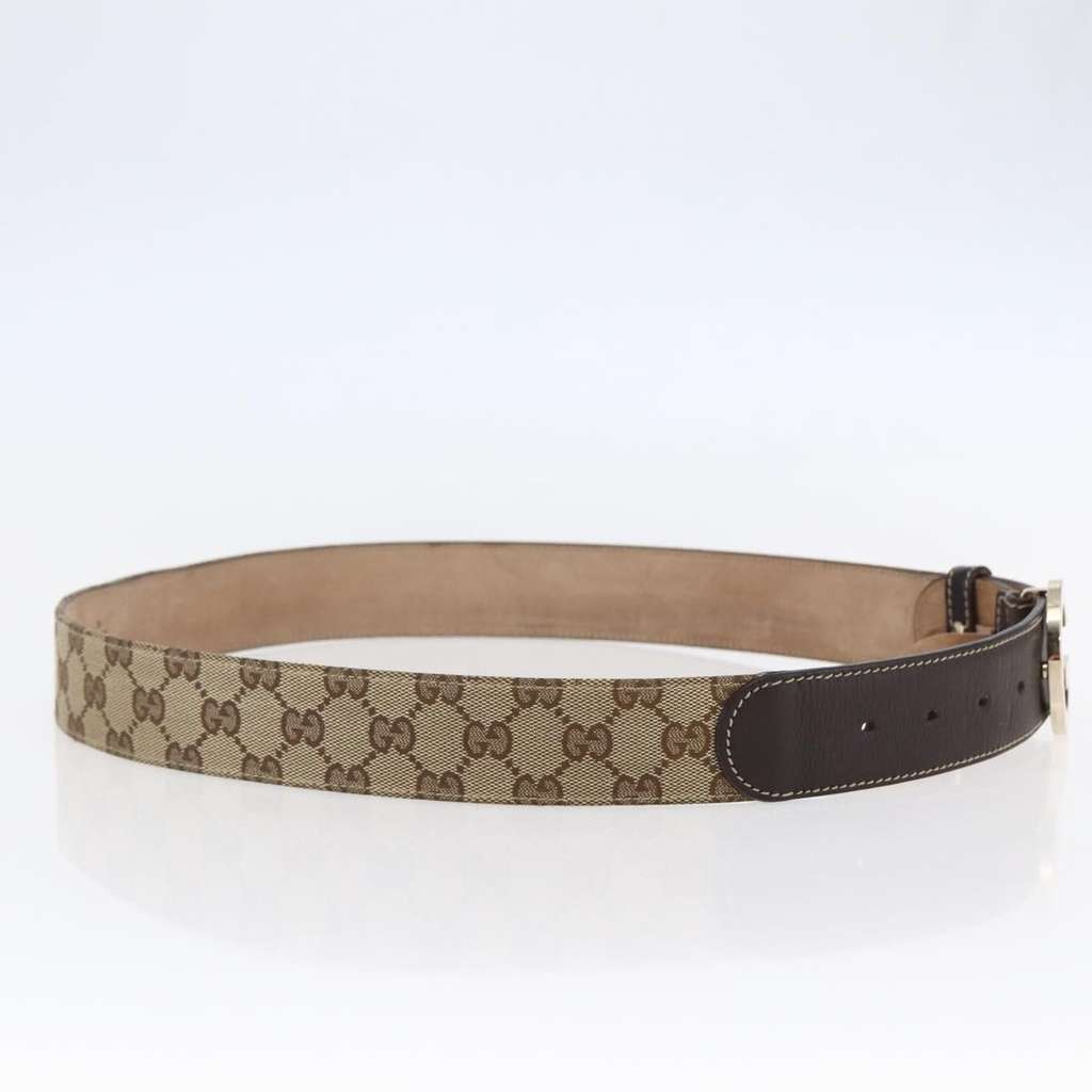 Gucci G Buckle Belt Beige Canvas Good condition - Inside View