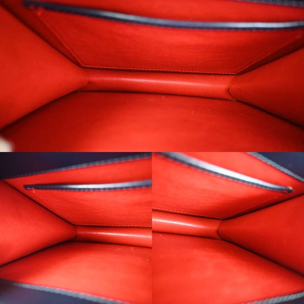 Celine Gancini Handbag Navy Leather Good condition - Box View