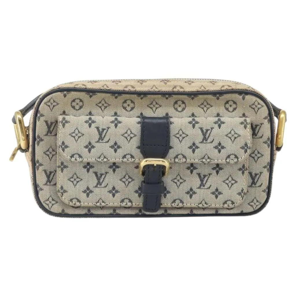 Louis Vuitton Juliette Crossbody Bag Blue Canvas Good - Front View