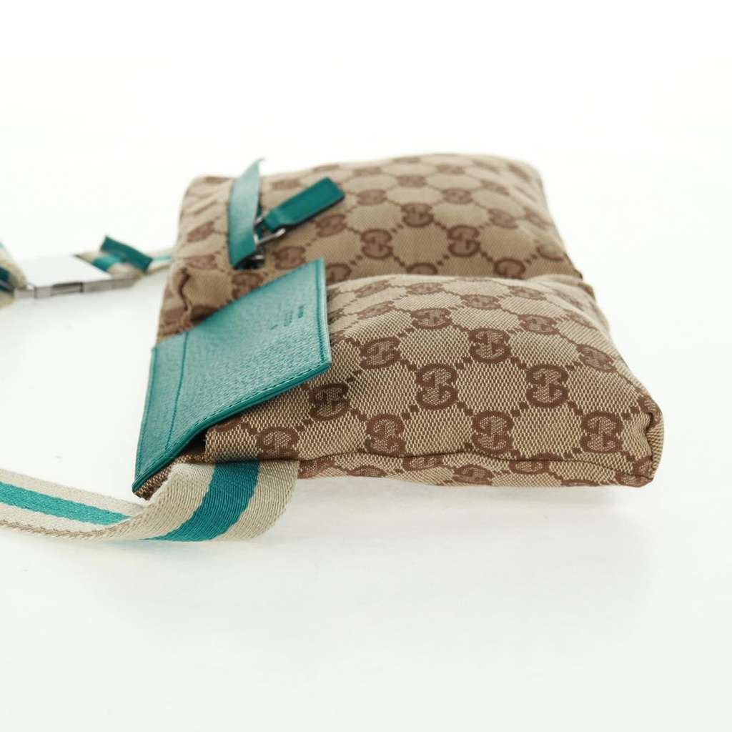 Gucci Vintage Double Belt Bag Beige Canvas Good condition - Inside View