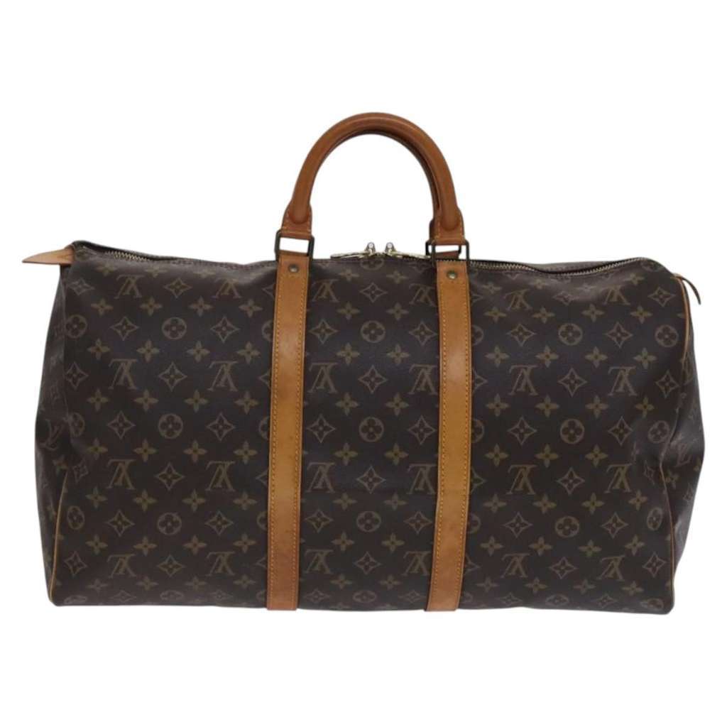 Louis Vuitton Keepall Bag Brown Canvas Good condition - Back View