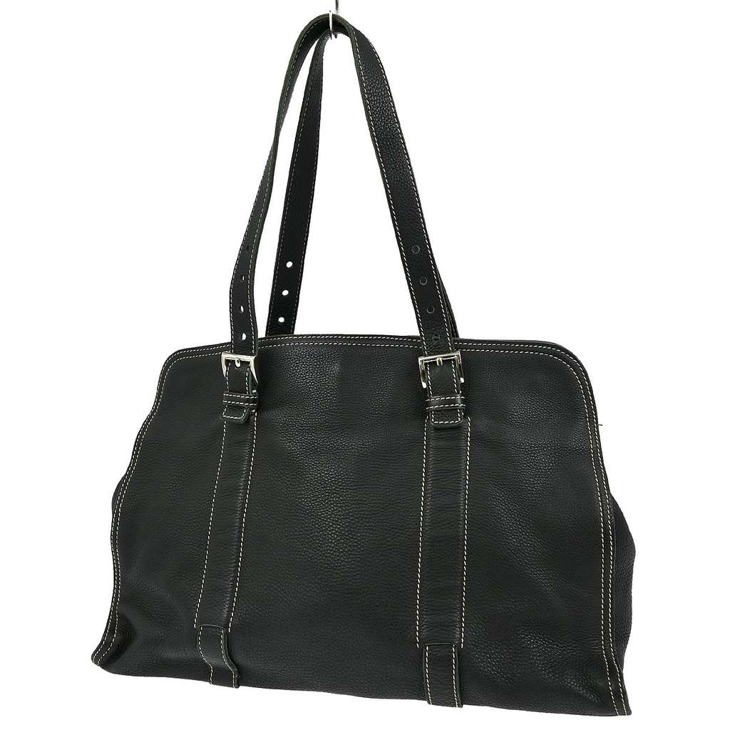 Prada Vintage Tote Black Leather Good condition - Back View
