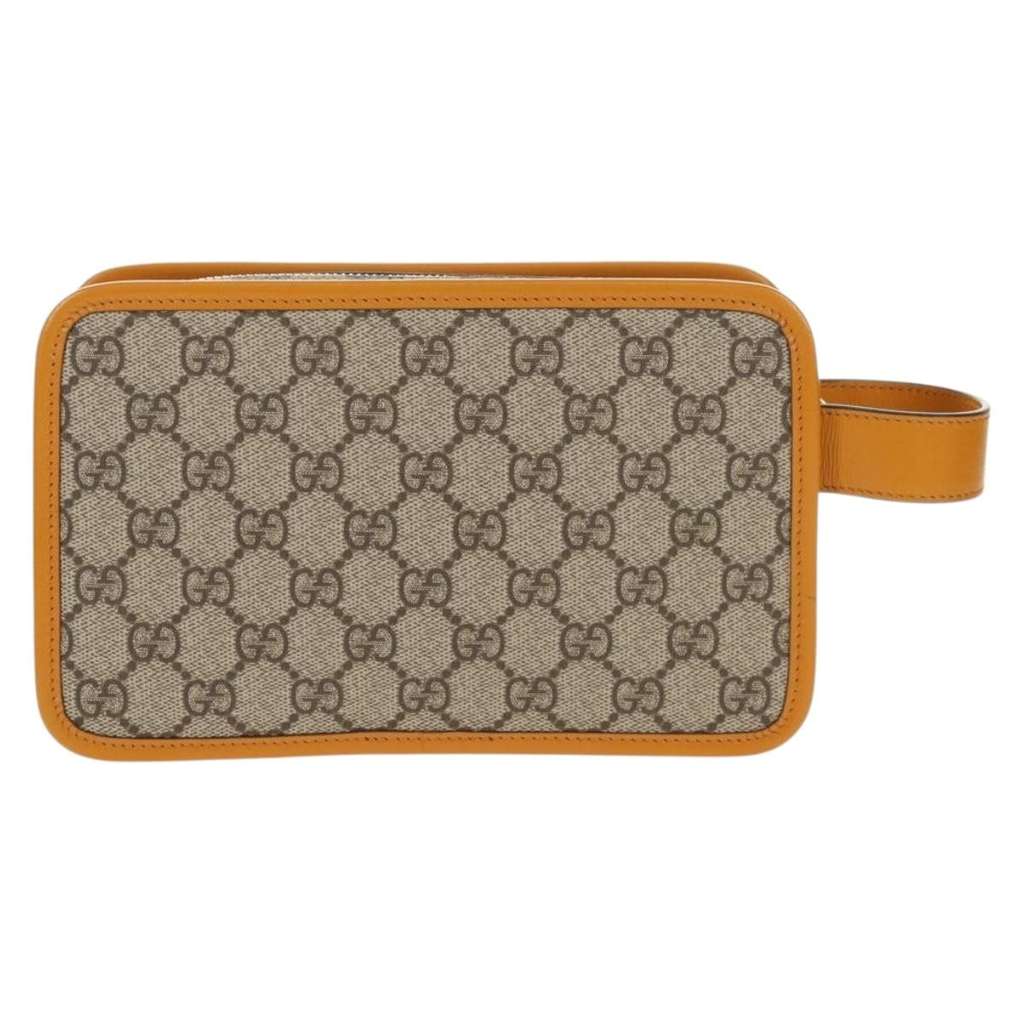 Gucci Vintage Toiletry Pouch Beige Good condition - Back View