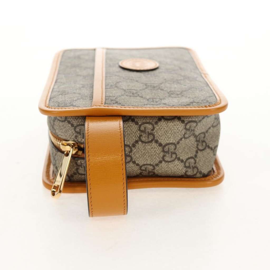 Gucci Vintage Toiletry Pouch Beige Good condition - Model View