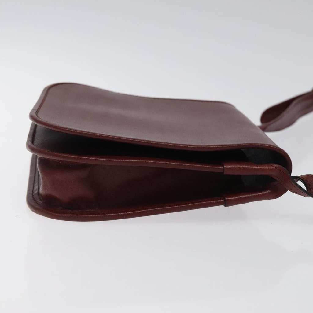 Cartier Must de Cartier Shoulder Bag Burgundy Leather Good condition - Inside View