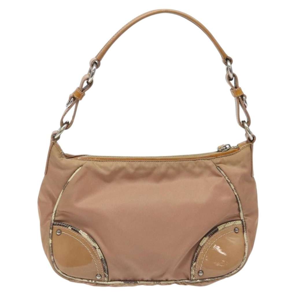 Prada Zip Hobo Beige Good condition - Back View