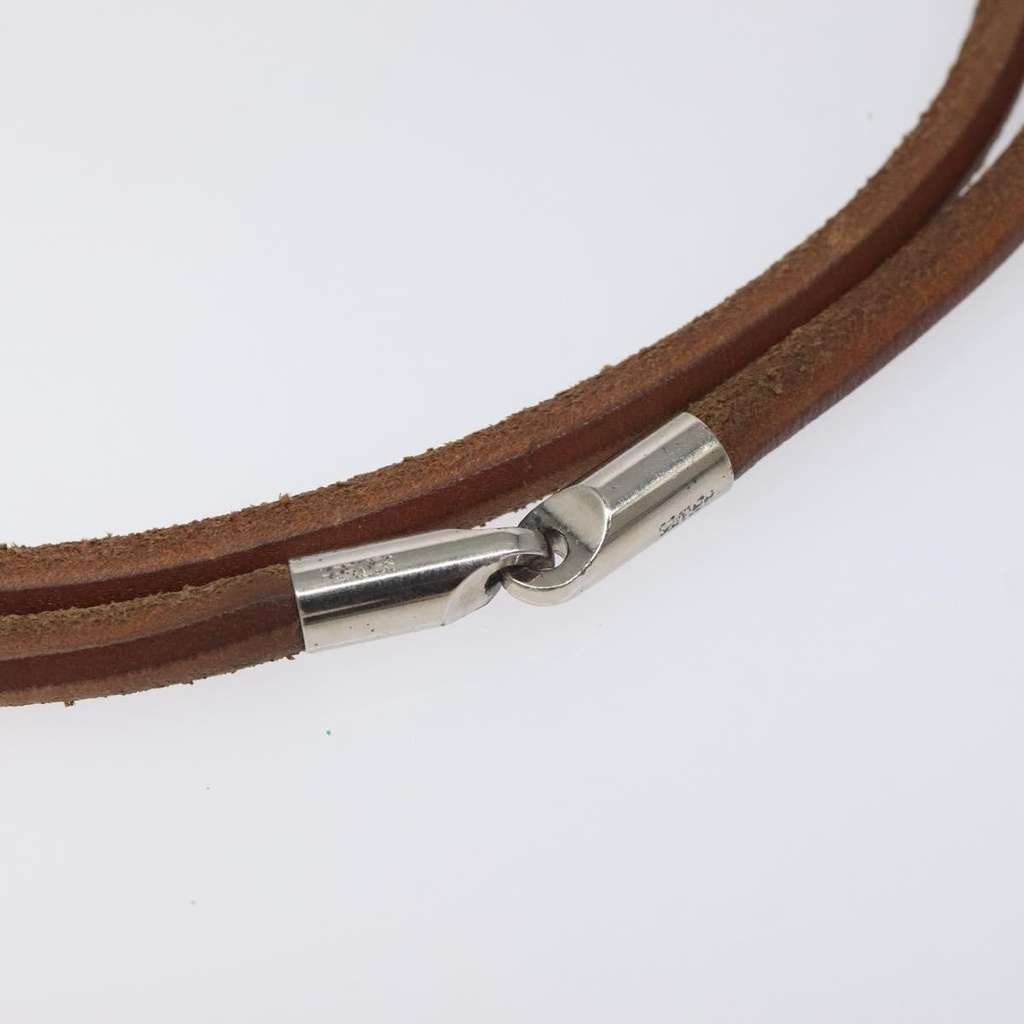 Hermès Laniere Bracelet Brown Leather Good condition - Box View