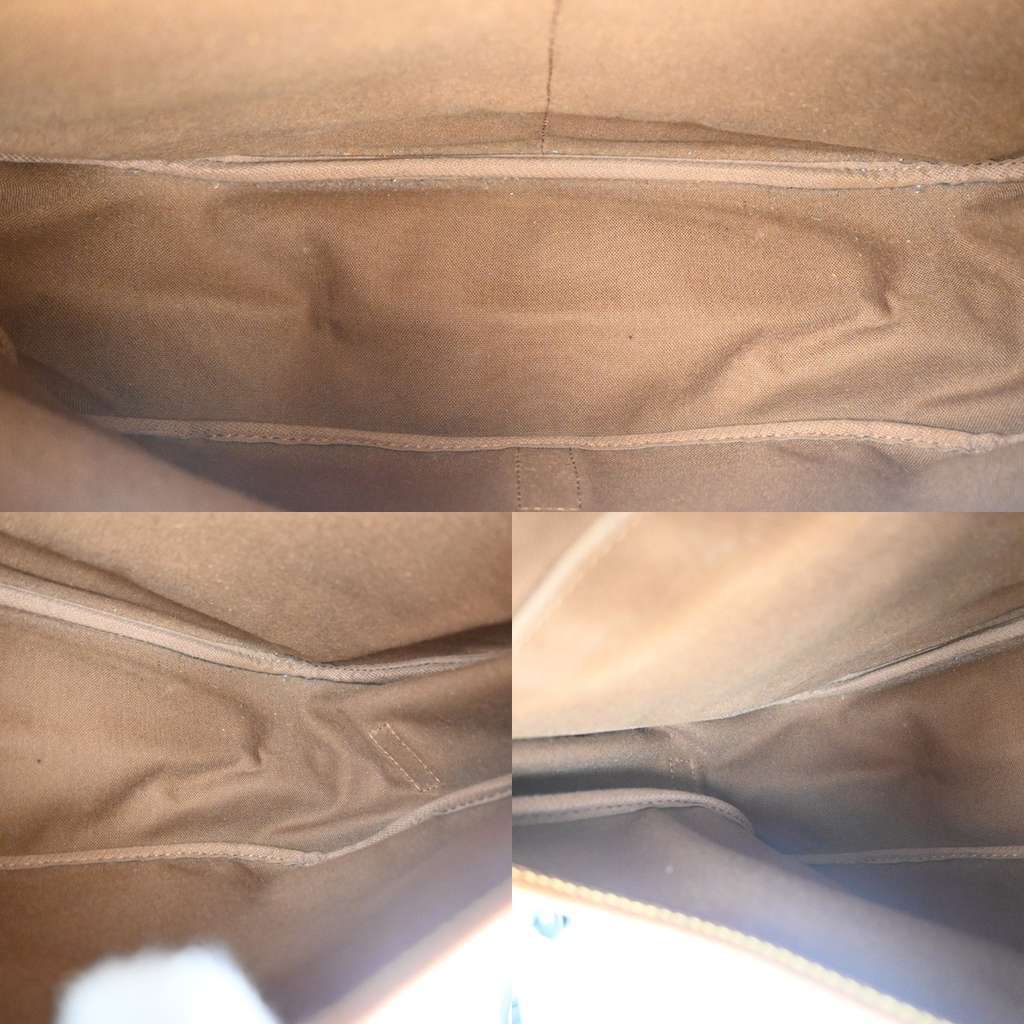 Louis Vuitton Saumur Handbag Brown Canvas Good condition - Box View