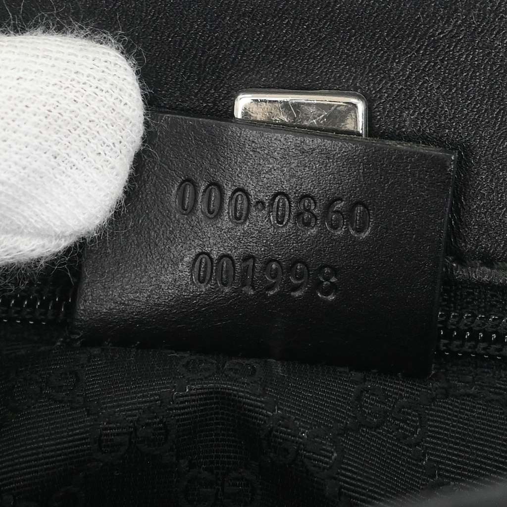 Gucci Web Handbag Black Leather Good condition - Model View