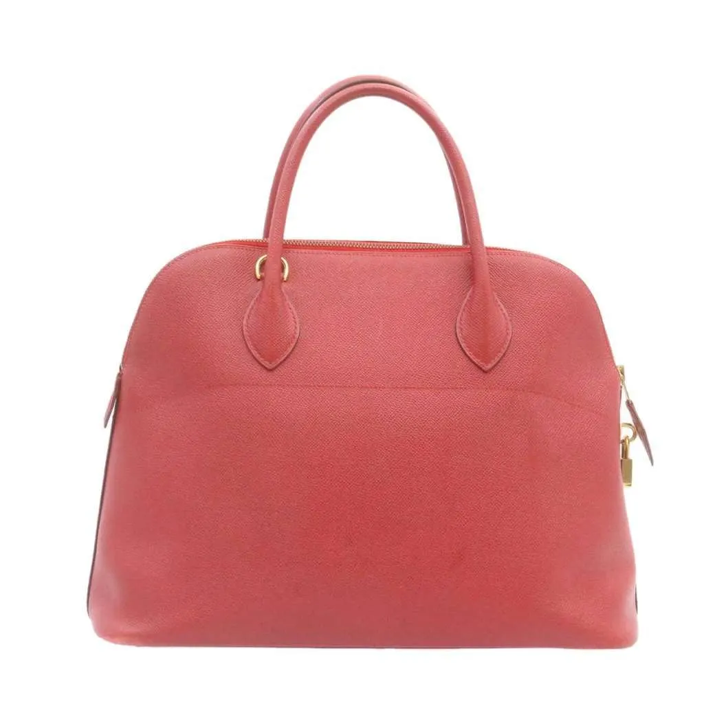 Hermès Bolide Bag Red Leather Good - Back View