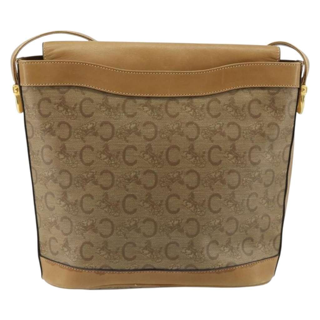 Celine C Sulky Shoulder bag Beige Canvas Good condition - Back View