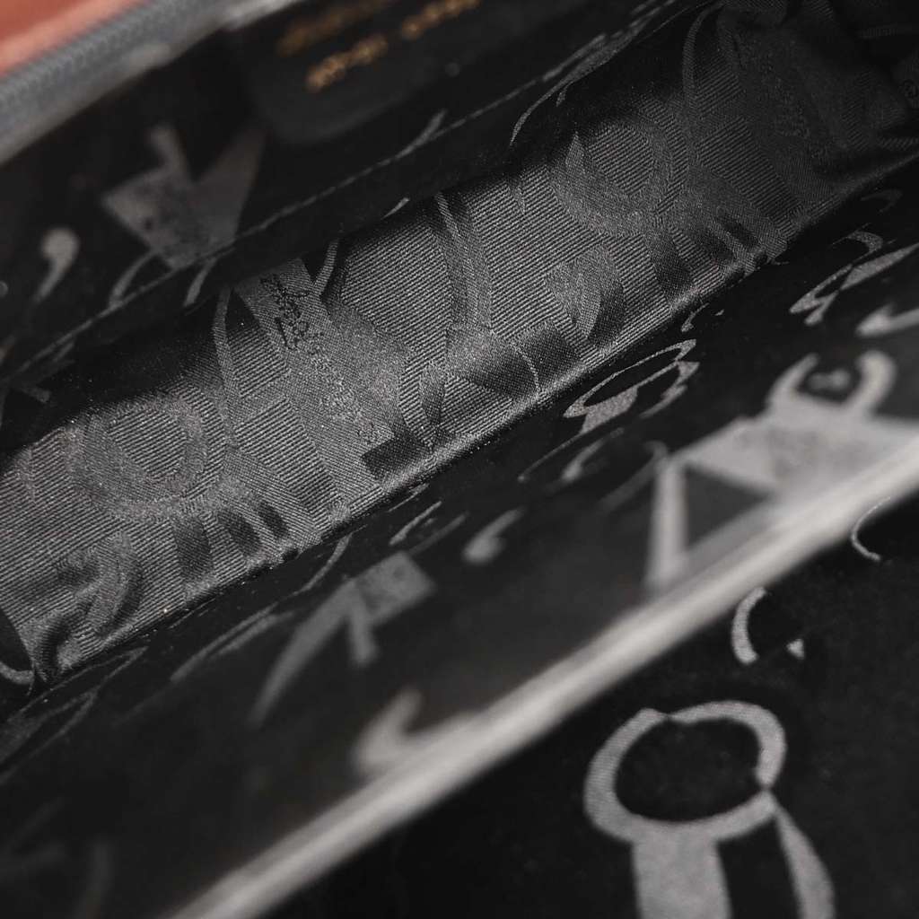 Salvatore Ferragamo Gancini Convertible Top Handle Bag Brown Leather Good condition - Inside View