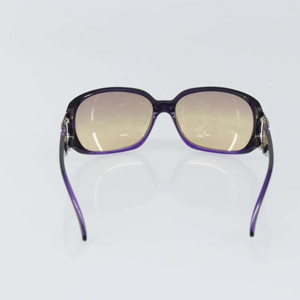 Chanel CHANEL Logo Sunglasses Eye Wear Purple Plastic Good condition - Back View