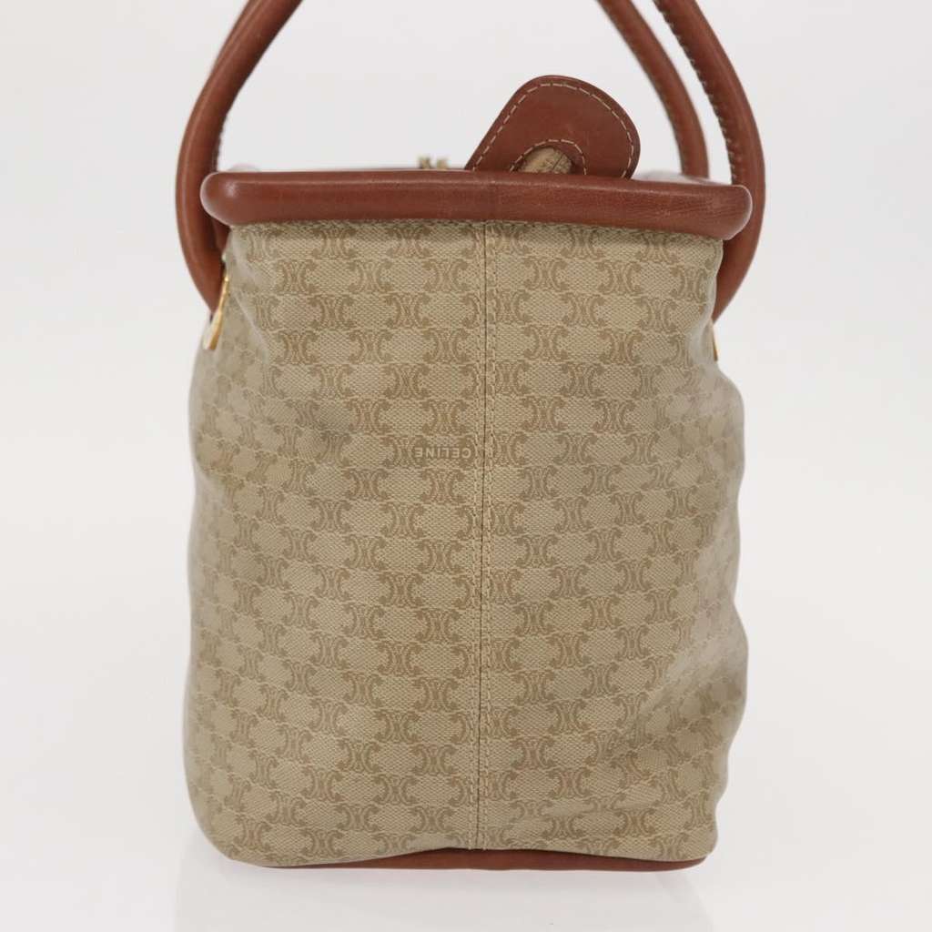 Celine Vintage Macadam Handbag Beige Canvas Good condition - Inside View