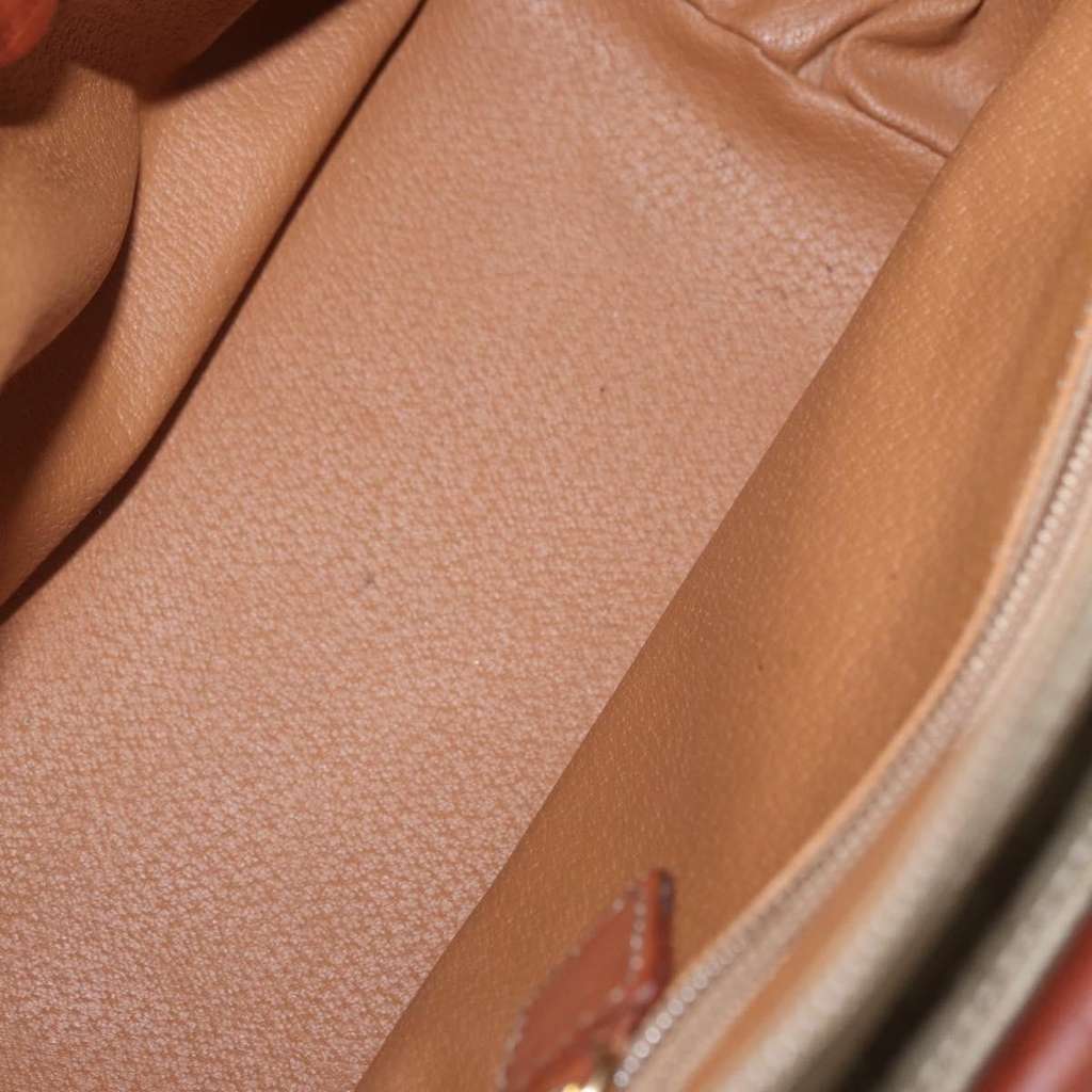 Celine Vintage Macadam Handbag Beige Canvas Good condition - Box View