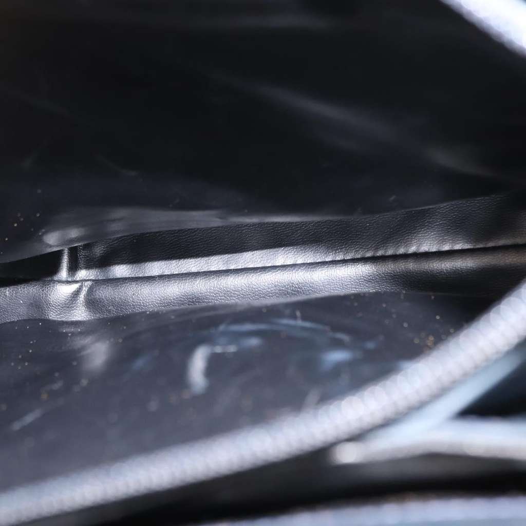 Salvatore Ferragamo Gancini Shoulder Bag Navy Leather Good condition - Box View