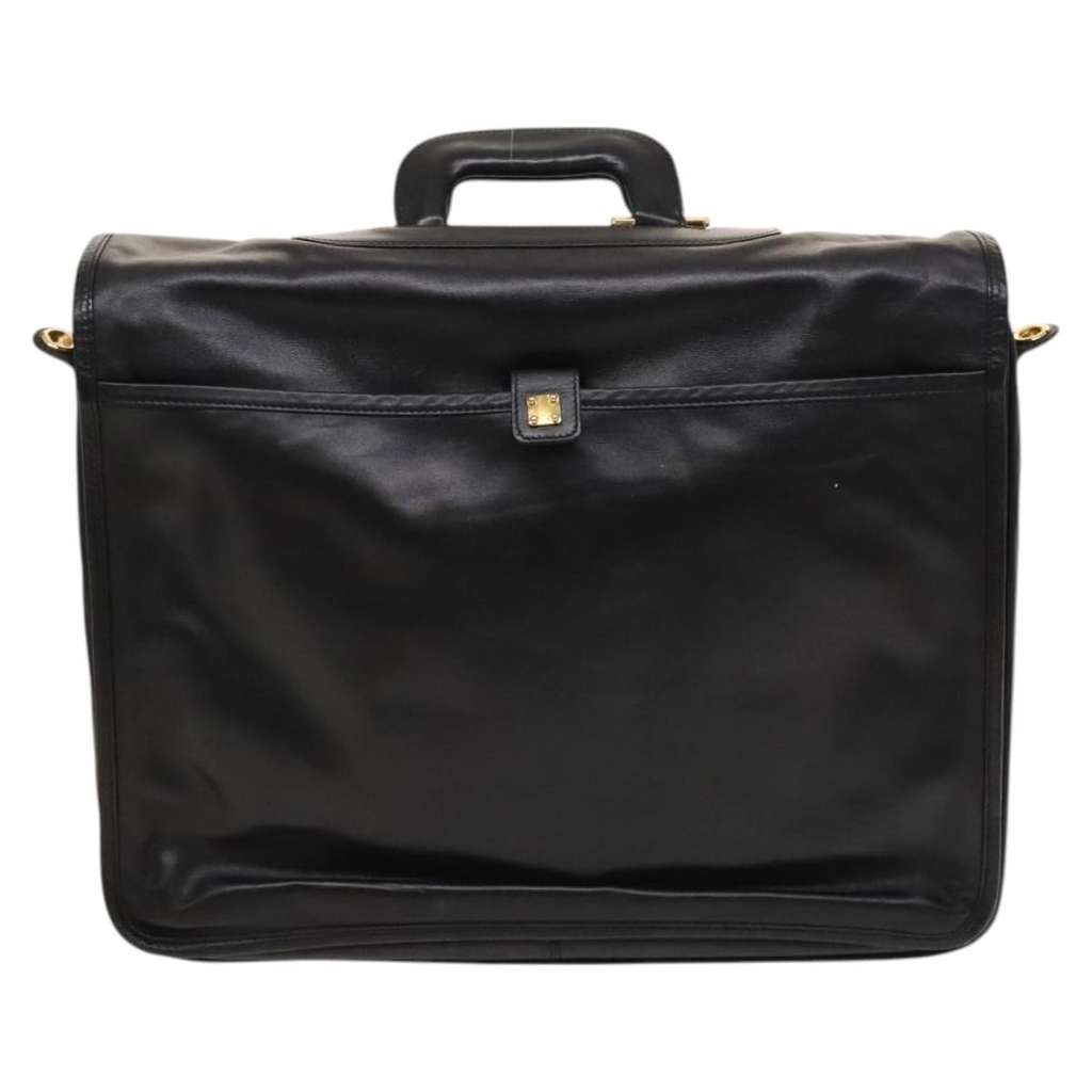 Loewe Anagram Business Black Leather Good condition - Back View