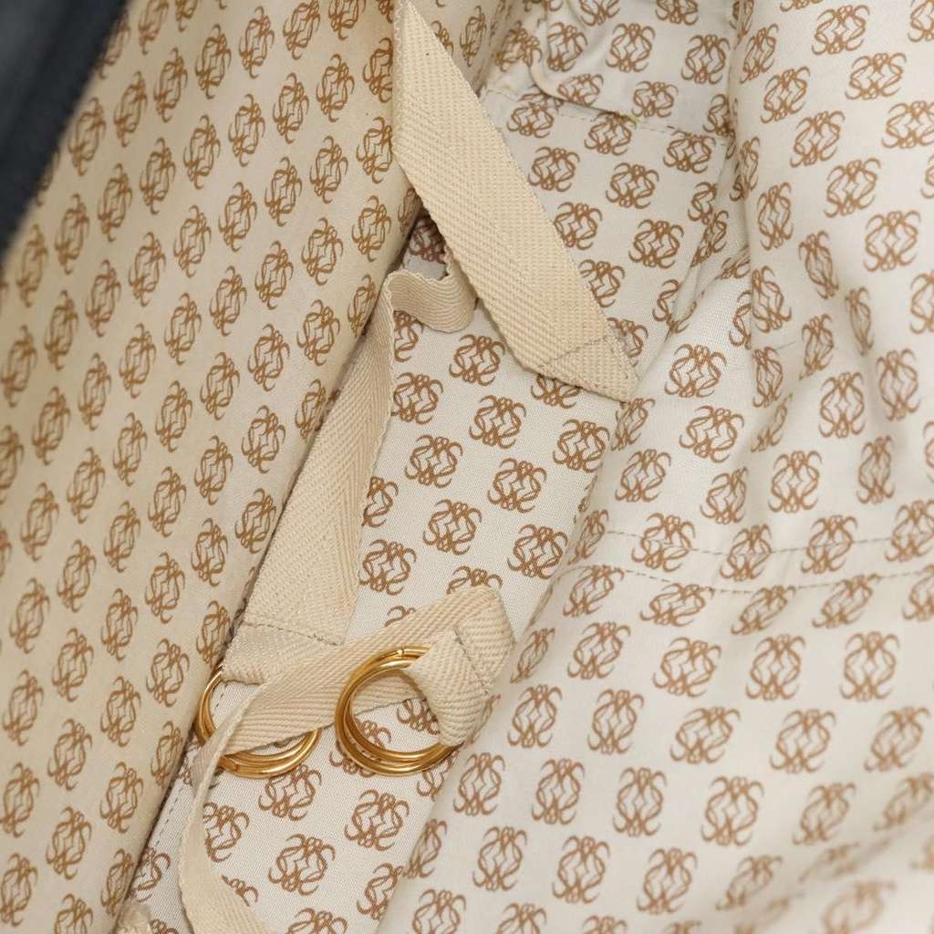 Loewe Anagram Business Black Leather Good condition - Box View