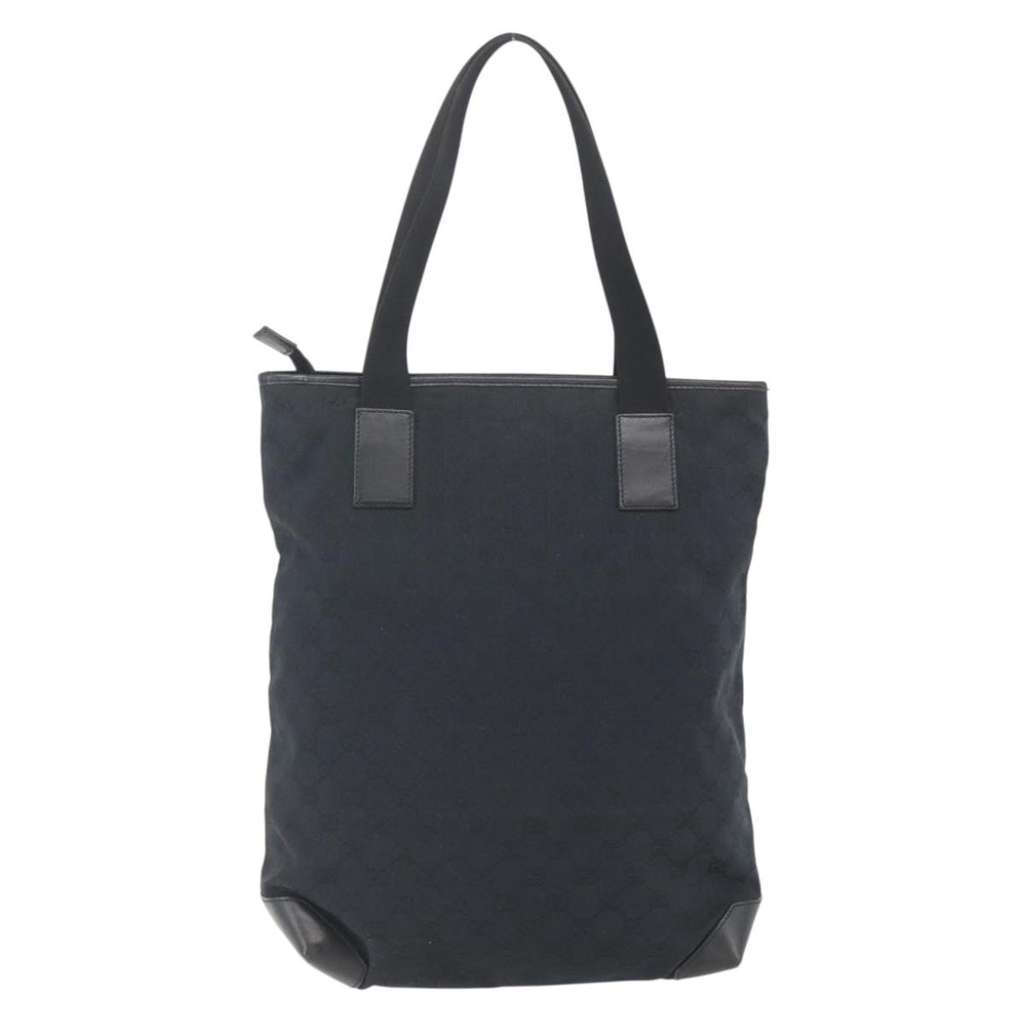 Gucci Vintage tote Black Canvas Good condition - Back View