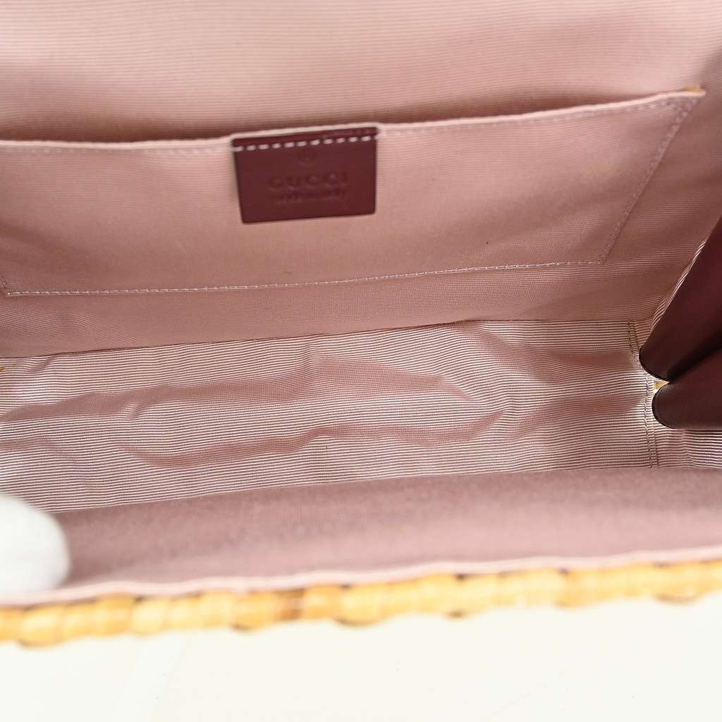 Gucci Sylvie 1969 Top Handle Bag Red Leather Good condition - Inside View