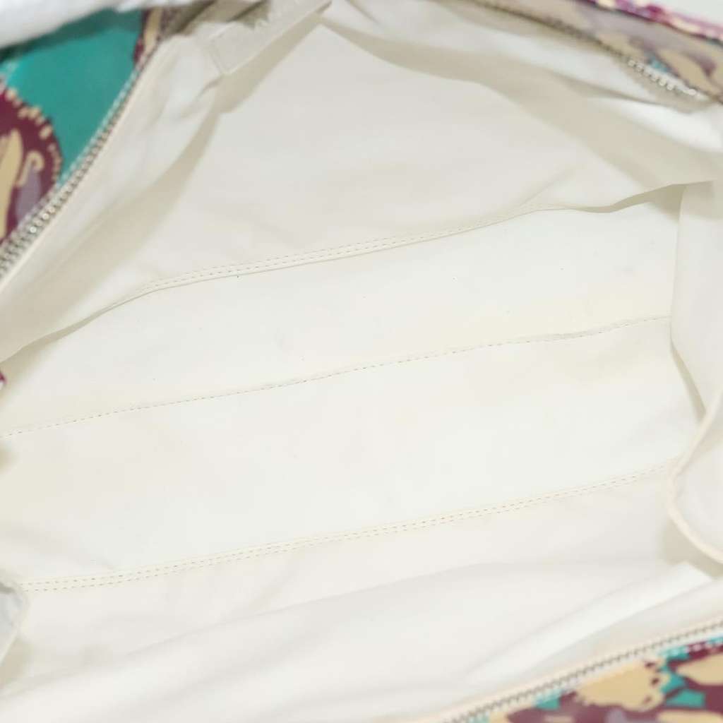 Chanel Vintage Floral Tote Blue Plastic Good condition - Box View