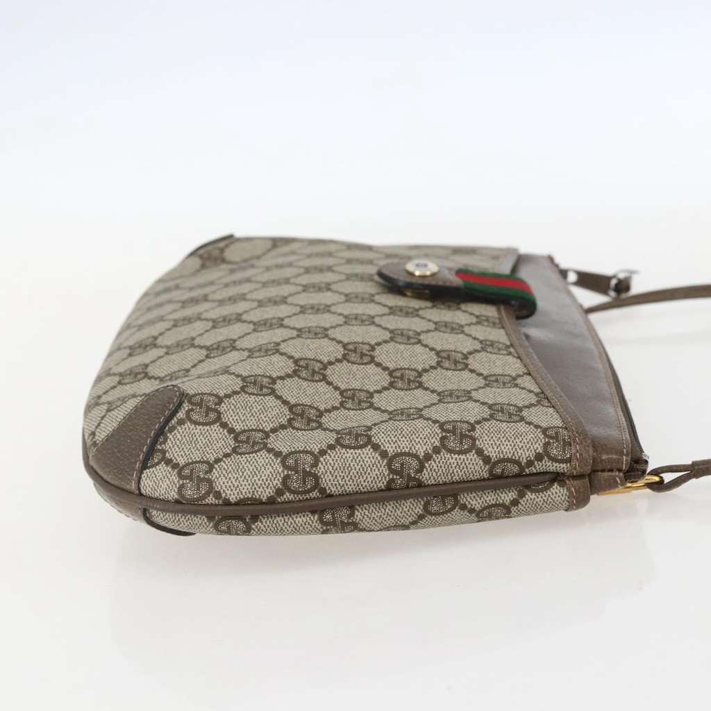 Gucci Vintage Web Crossbody Bag Beige Canvas Good condition - Model View