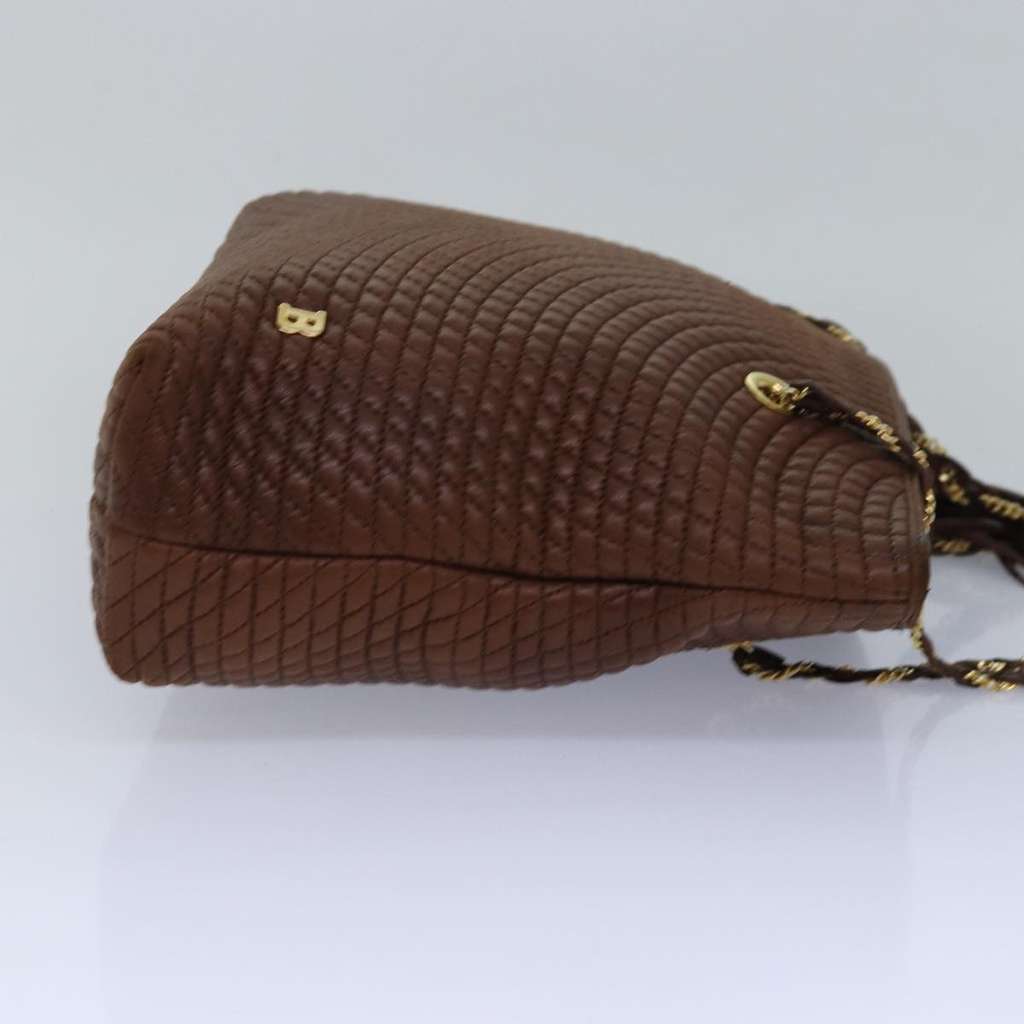 Bally Vintage Tote Bag Brown Leather Good condition - Model View