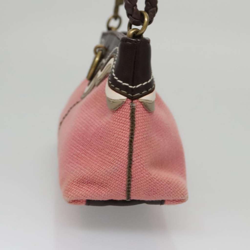 Bottega Veneta Vintage Shoulder Bag Pink Canvas Good condition - Inside View