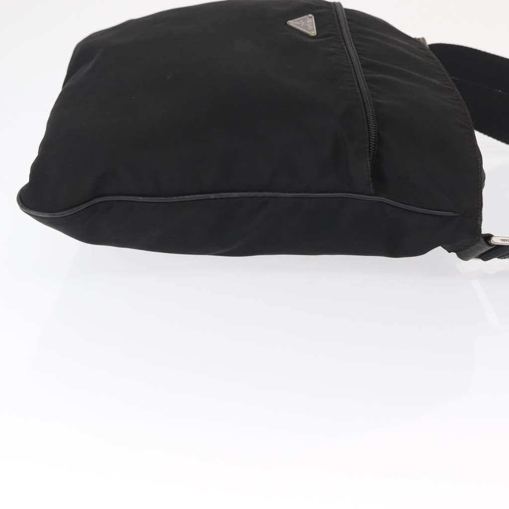 Prada Front Zip Messenger Bag Black Fair condition - Inside View