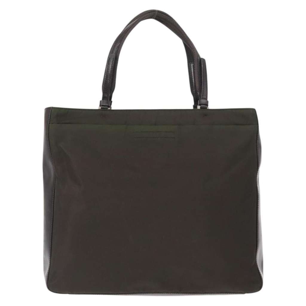 Prada Vintage Tote Khaki Fair condition - Back View