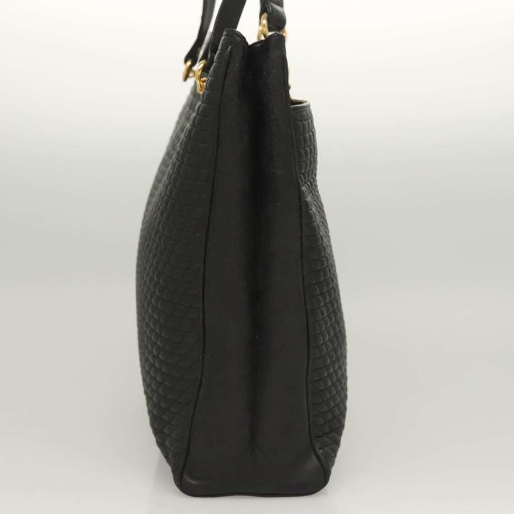 Bally Vintage Tote Bag Black Leather Good condition - Model View